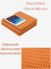 Portable And Foldable Purple Yoga Mat
