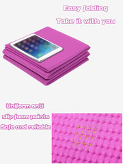 Portable And Foldable Purple Yoga Mat